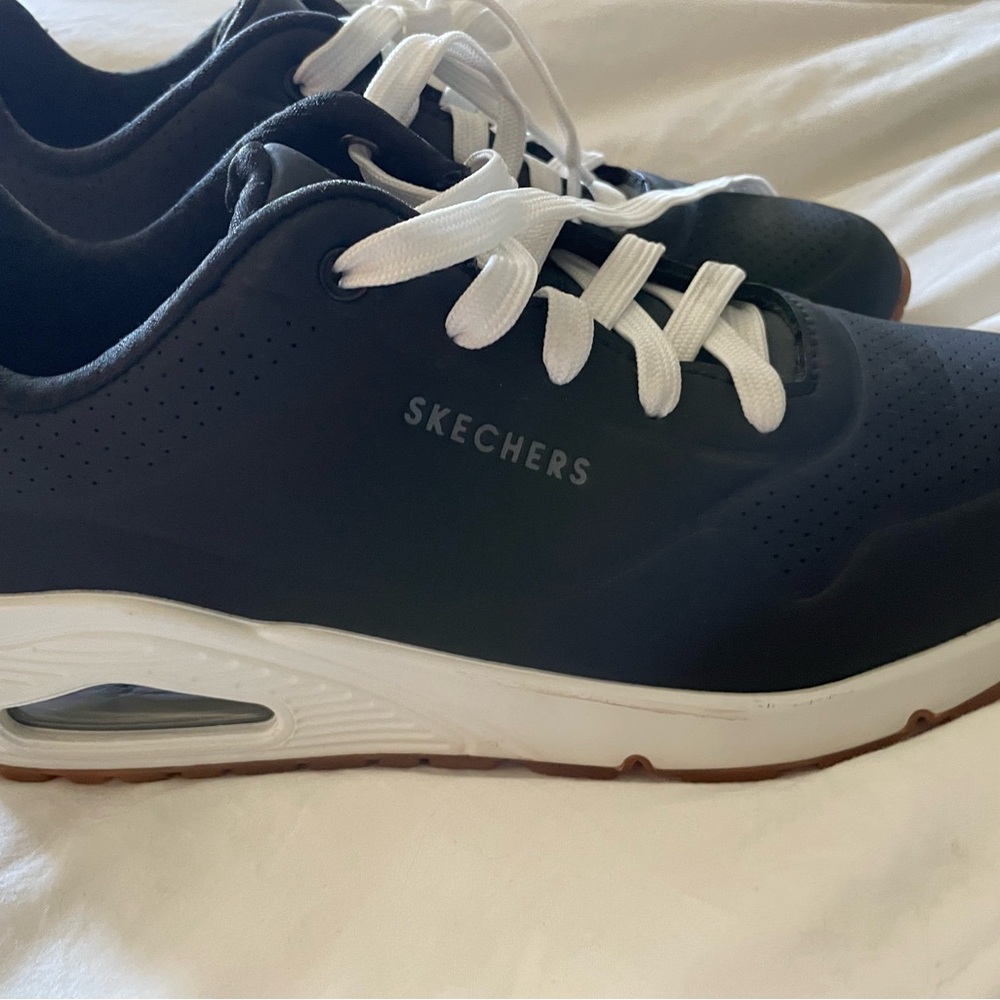Skechers Street Uno Women’s  Black and White Sneakers